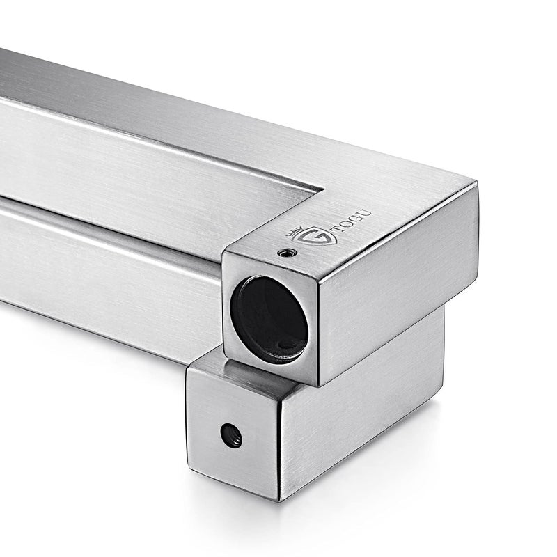 TOGU TG-R3030 Heavy Duty Commercial Grade 600mm/24 inches Square/Rectangle Shape Solid 1.2mm Thick Stainless Steel 304 Push Pull Door Handle, Full Brushed Stainless Steel Finish - Image 5